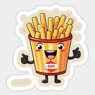 kawaii french fries T-Shirt cute potatofood Sticker